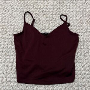 Dynamite Burgundy Cami Top